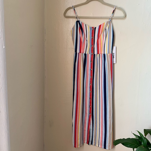 Emerlad Saundae stripe midi dress - Picture 2 of 9